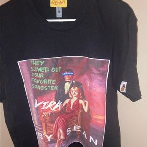 Black Sean Camel LVIRA Fav Gangster T-shirt